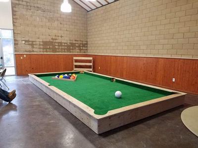 Soccer sized billiards