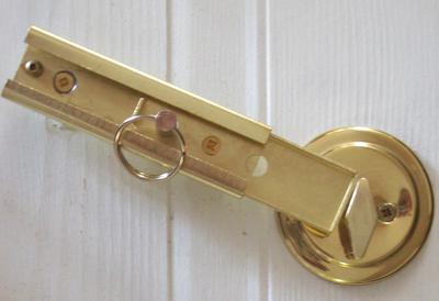 In the locked position