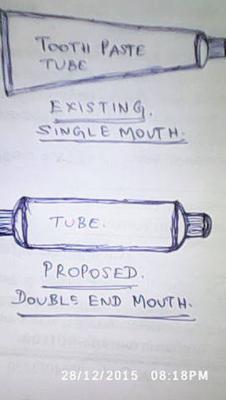 Double End Tooth Paste