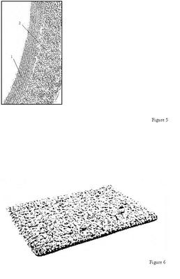  top view diagram illustrating the bottom side of the elastic cover fitted to a pad