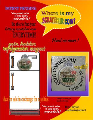 Magnetic Lottery Scratch Off Coin